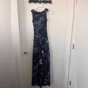 Fuzzi Off Shoulder Floral Wide Leg Jumpsuit